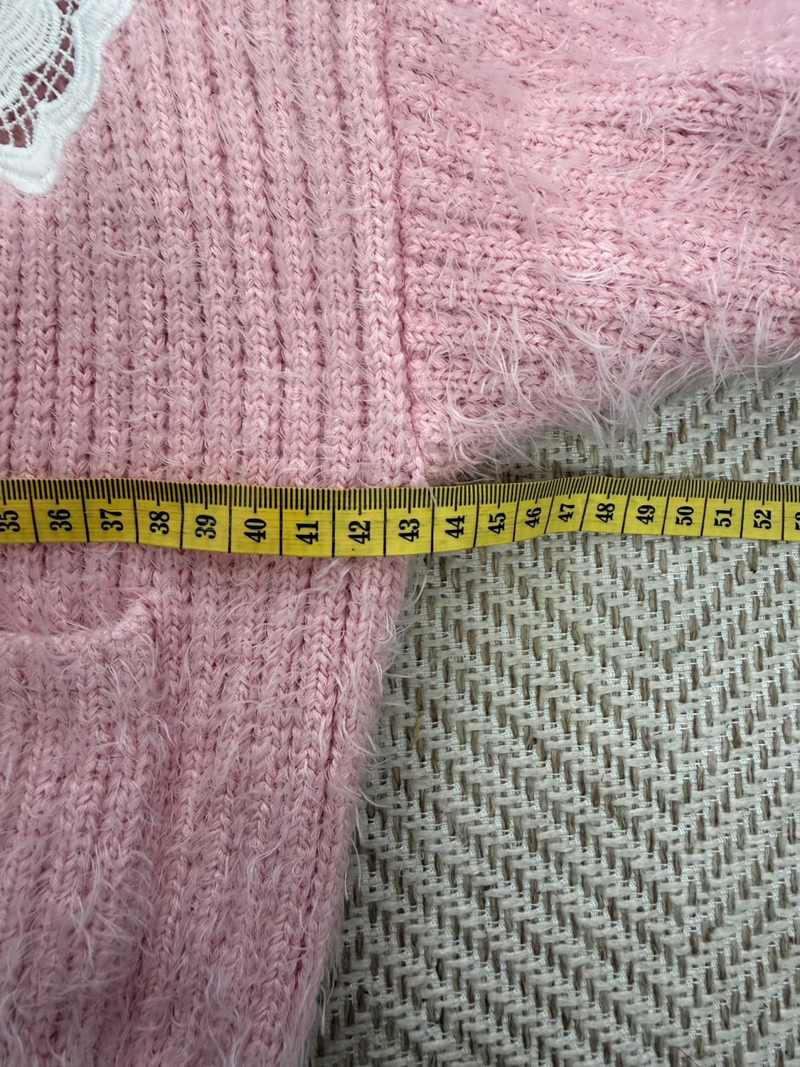 정품) 셀프포트레이트 핑크 레이스 가디건 M 상품이미지9