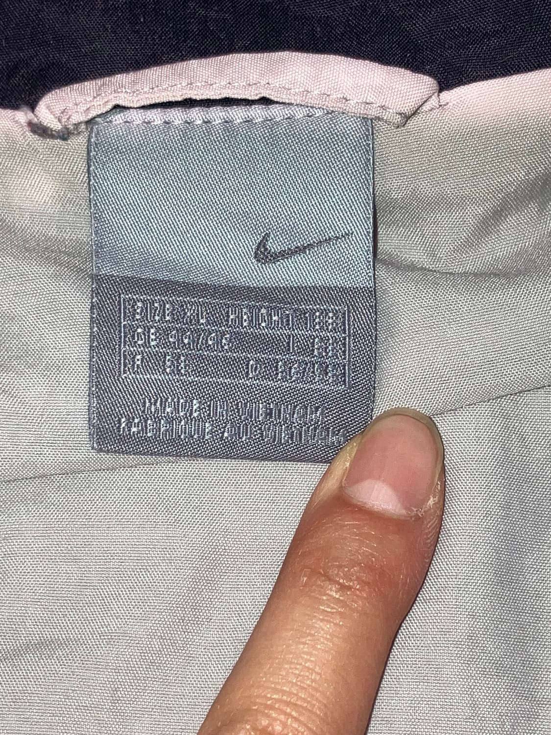00s Nike 투톤 나일론 자켓 XL 상품이미지9