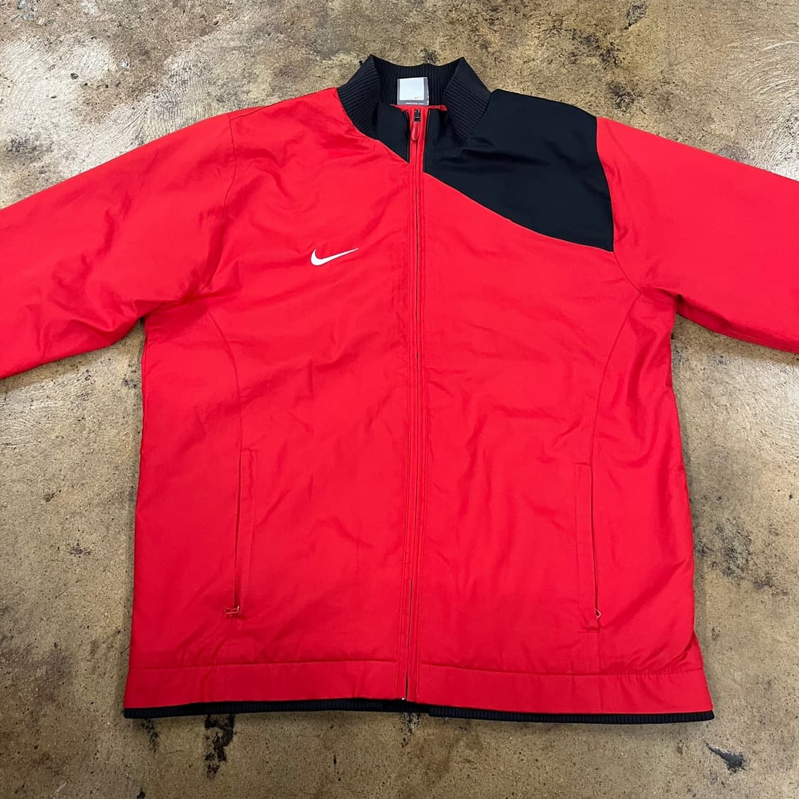 [정품/M] 나이키 레드 블랙 바람막이 자켓 b16 상품이미지3