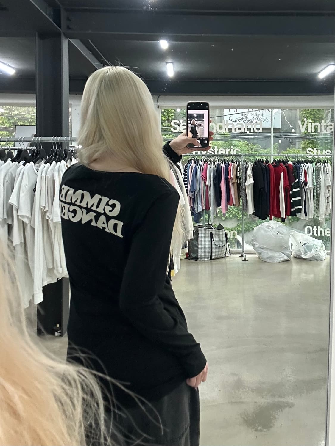 히스테릭 글래머 The Stooges 블랙 긴팔 롱슬리브 상품이미지3