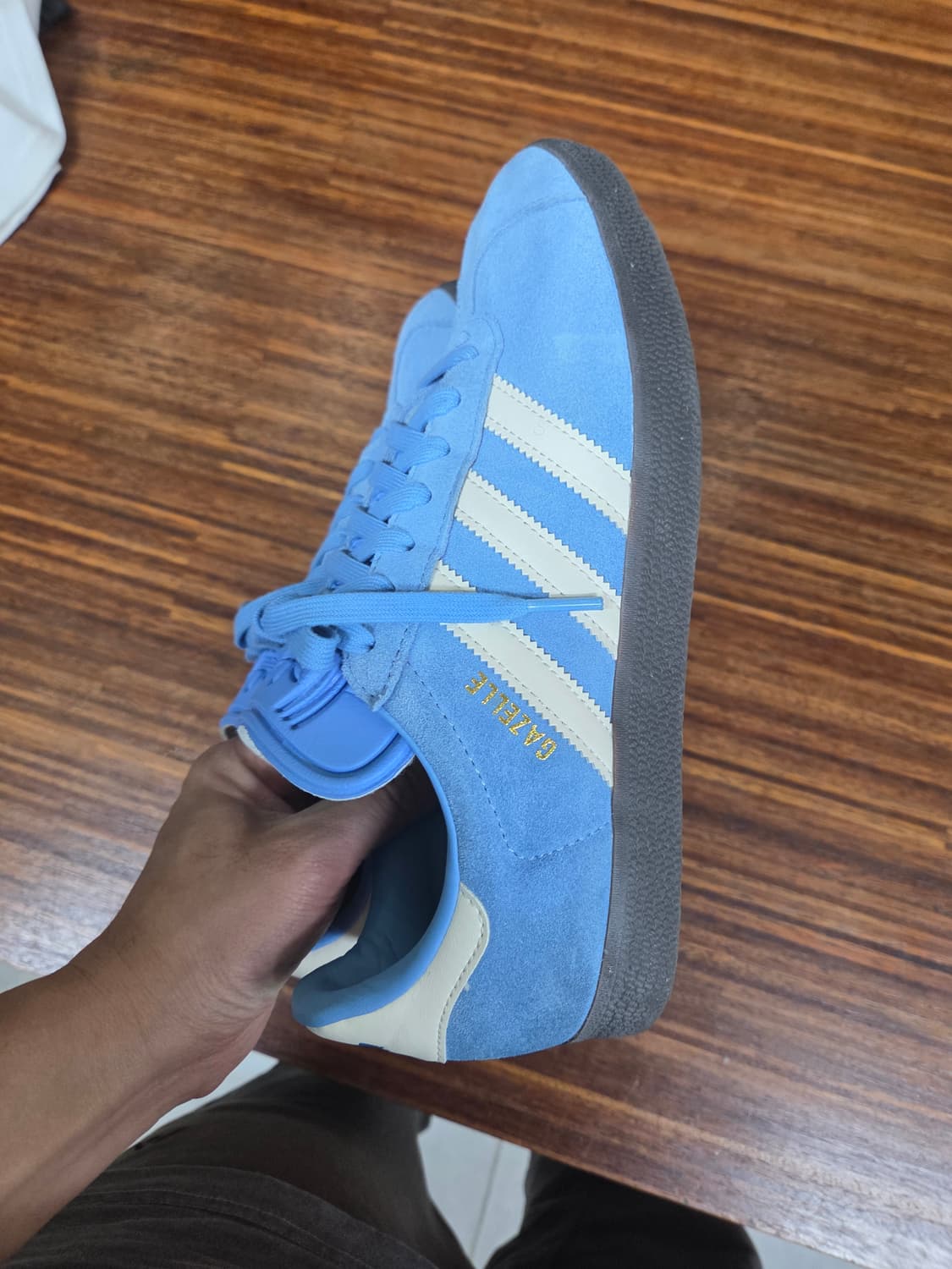 아디다스 가젤 스웨이드 스카이블루 270 상품이미지7