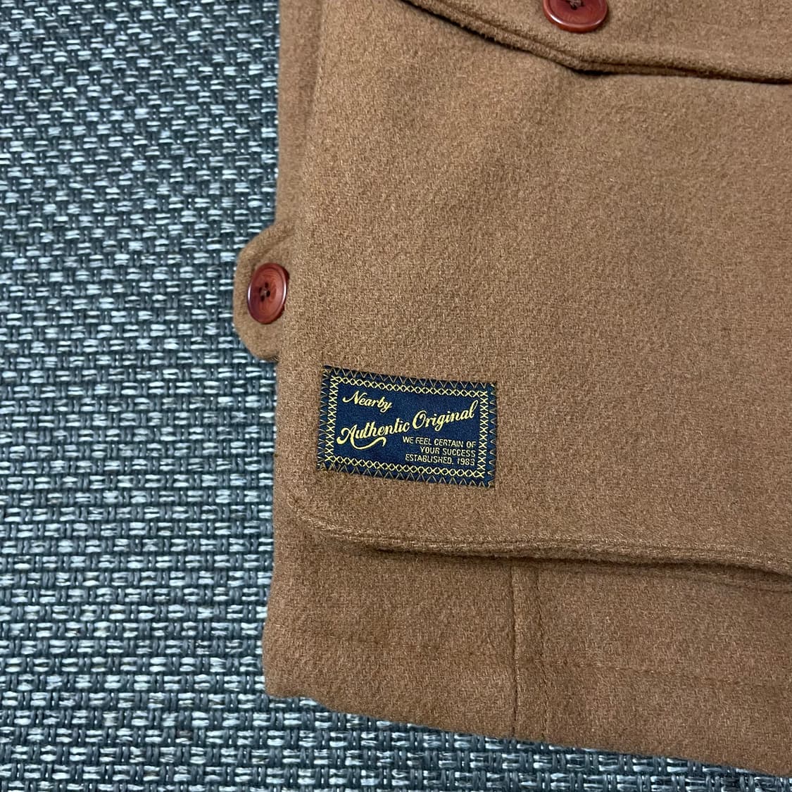 TBJ 브라운카멜 떡볶이 더플 코트 95 상품이미지5