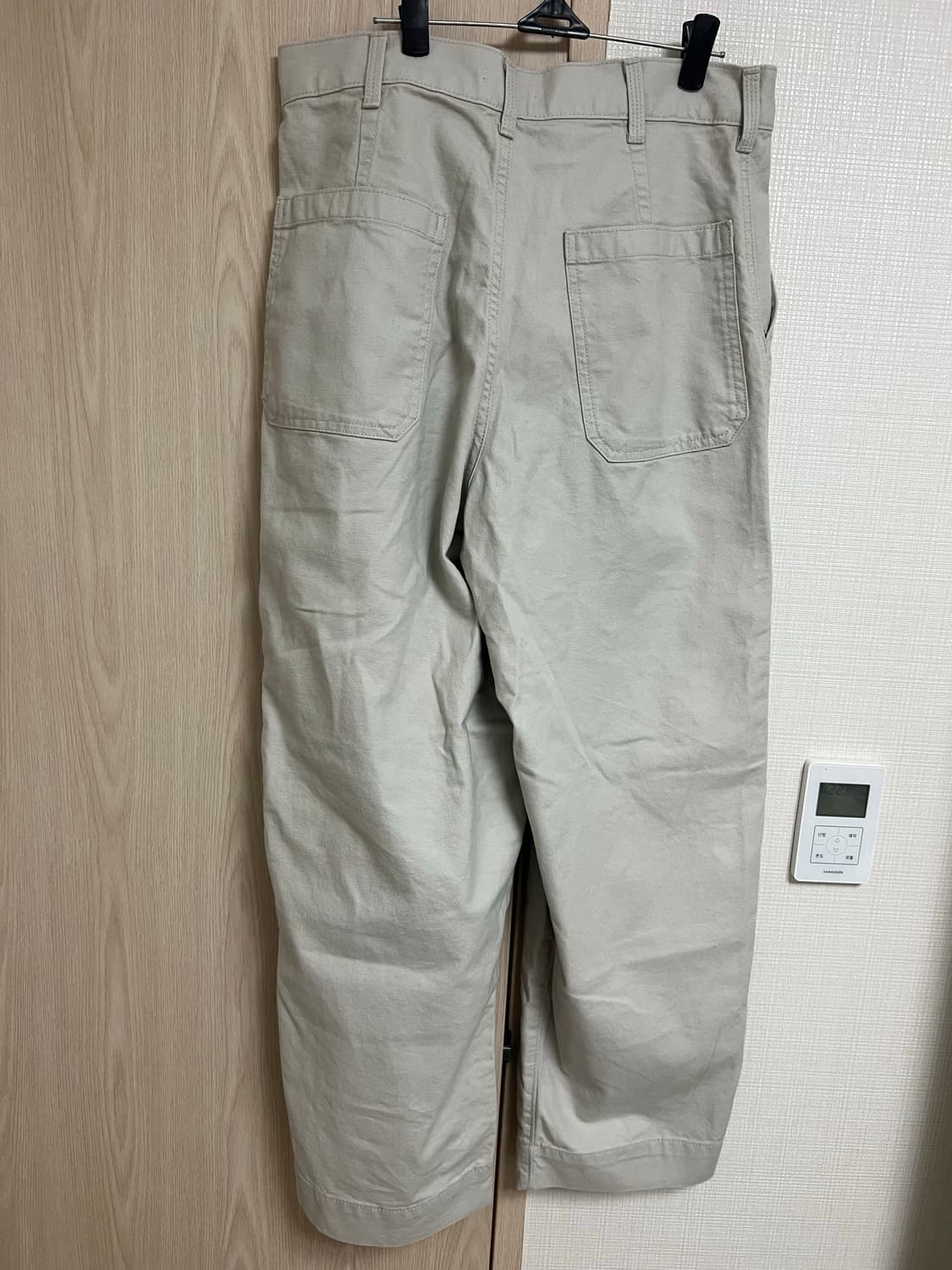 유니클로U/와이드 핏 베이커 팬츠 내츄럴/76 상품이미지3