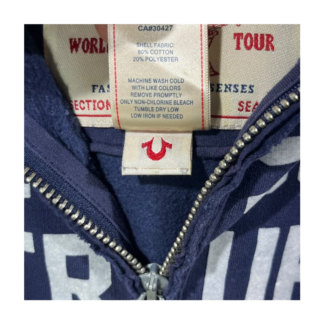 [True Religion] 트루릴리젼 1956 레터링 후드집업 상품이미지6