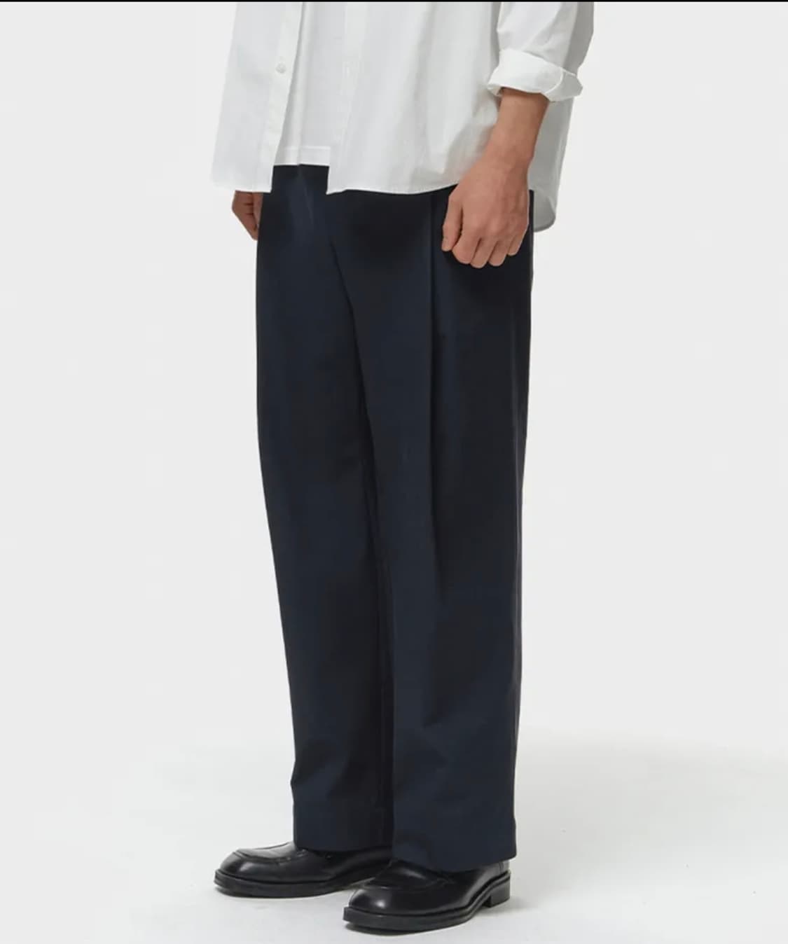 비얼디드키드 Cotton silhouette Pants Navy 상품이미지2