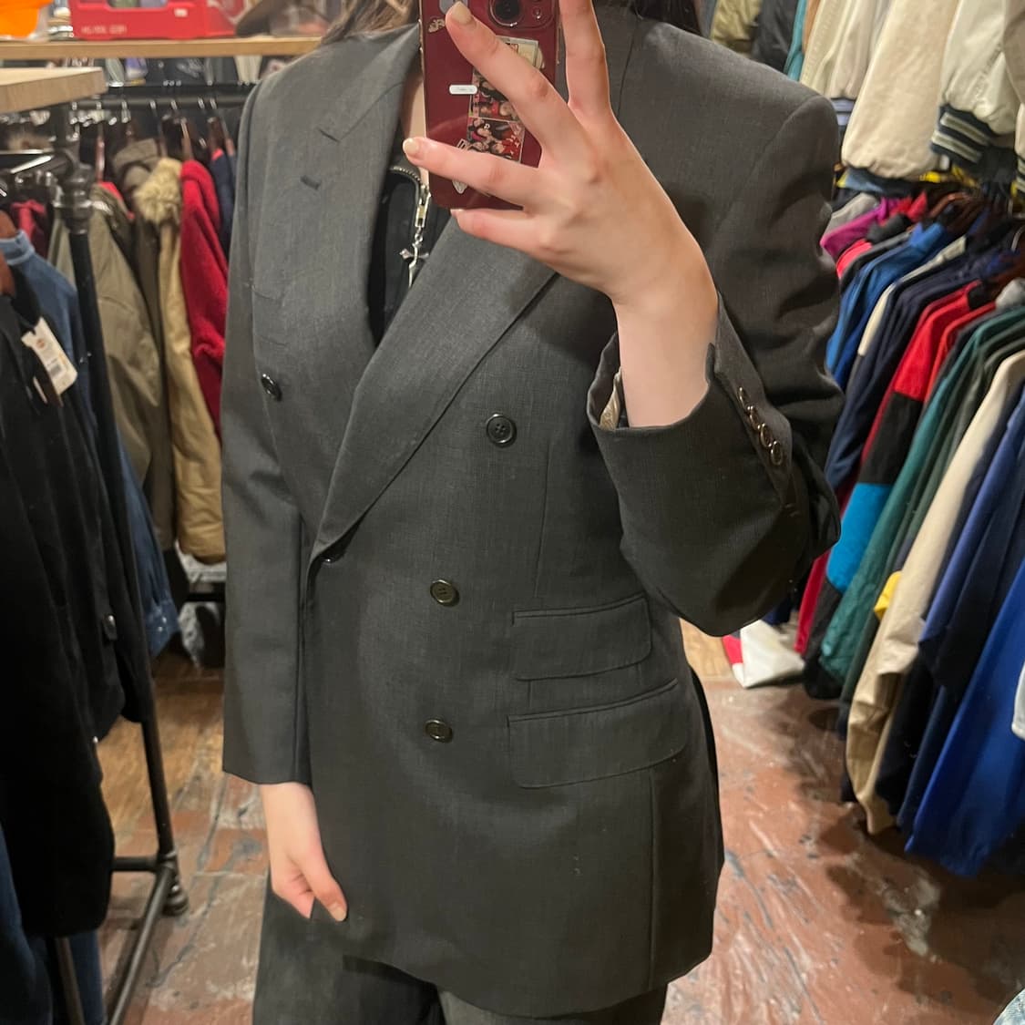 [HI] 빈티지 블레이져 자켓 블랙 상품이미지3