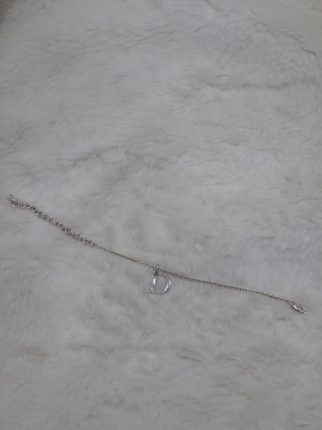 디올 D 로고 팔찌 실버 상품이미지2