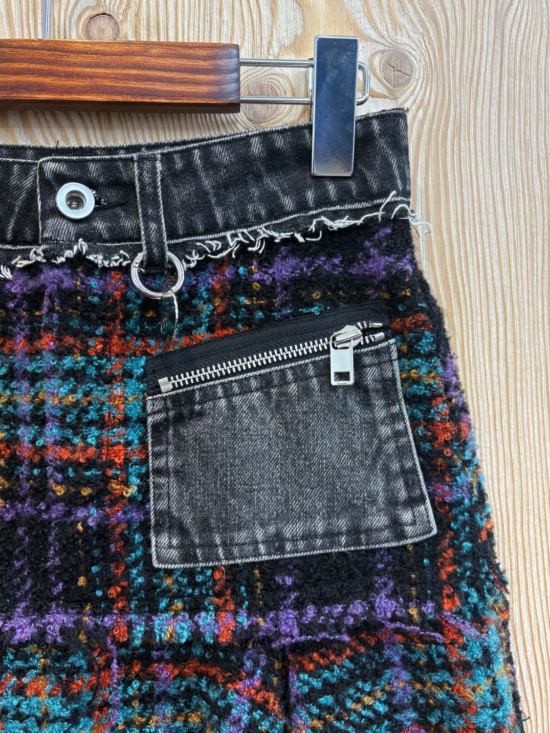 디젤 트위드 체크 미니스커트 상품이미지5