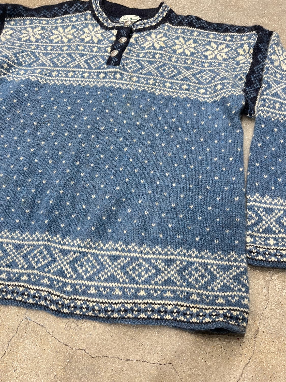 90‘s L.L.Bean 노르딕 울 스웨터 상품이미지3