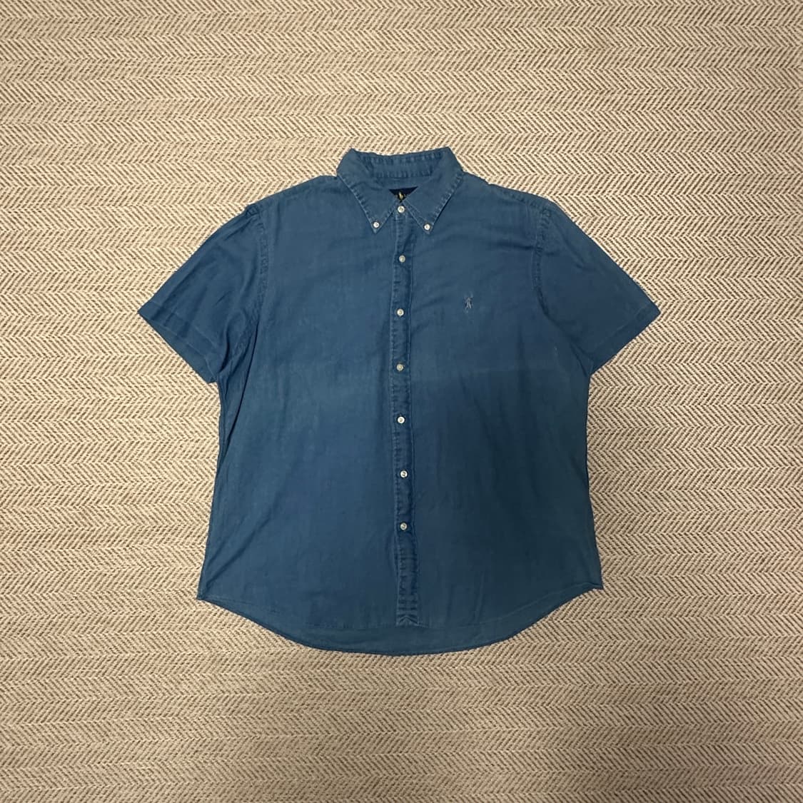 POLO RALPH LAUREN indigo linen shirt 상품이미지1