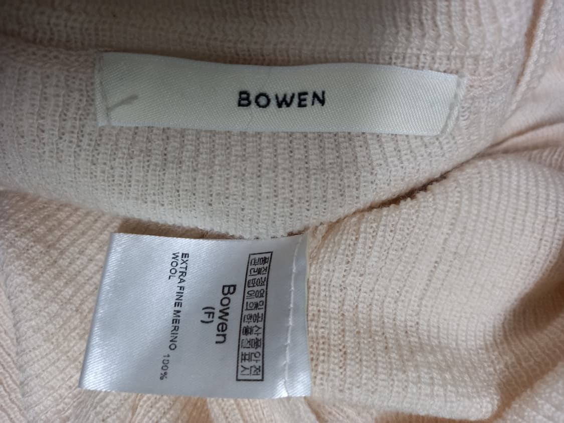 새 BOWEN 보웬 춘추동 울 니트블라우스 F 33-66 상품이미지8