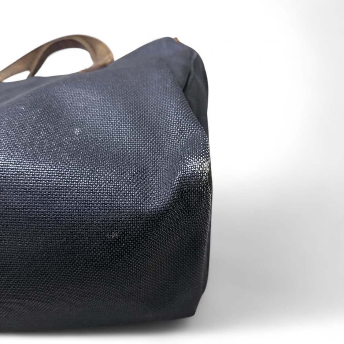 꼼데가르송 크랙 레더 핸들 캔버스 토트백 상품이미지7
