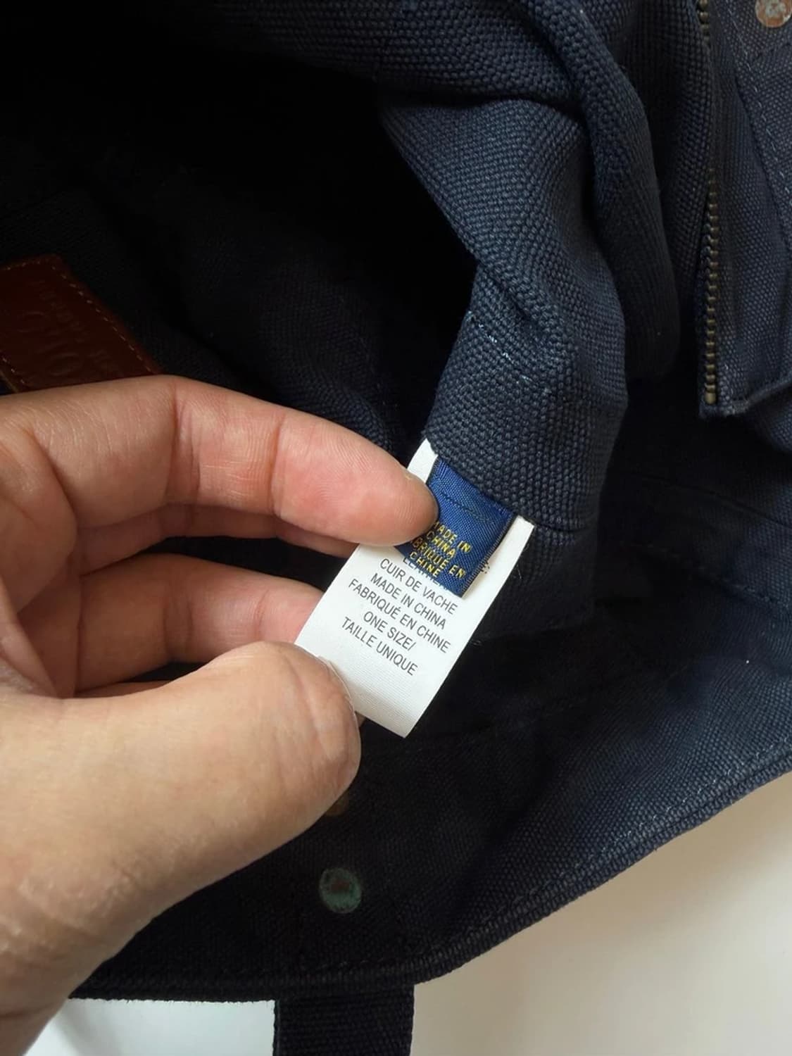 폴로 랄프로렌 워크 코튼 양면 토트백 Q1523 상품이미지10