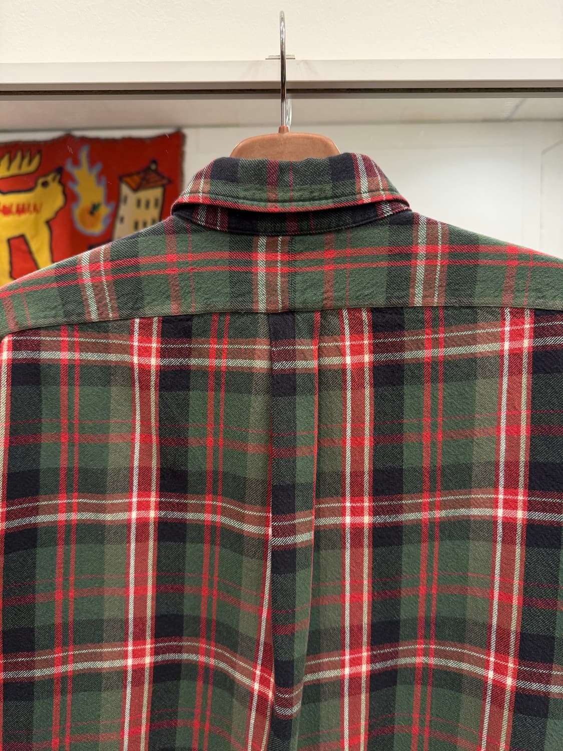 90-00s Polo RL 폴로 랄프로렌 코튼 플란넬 체크 셔츠 상품이미지6