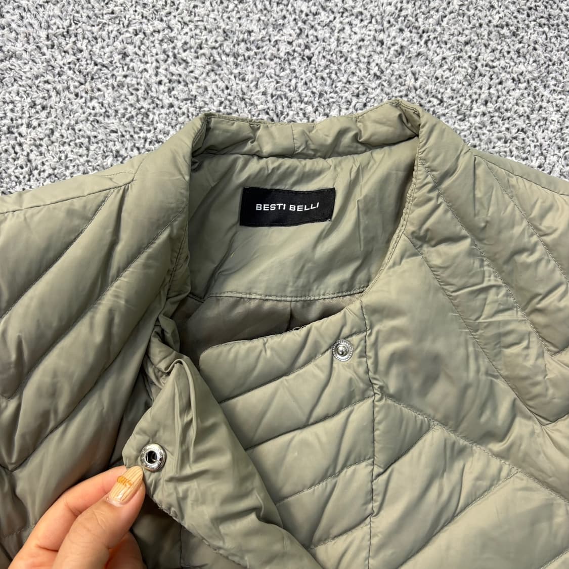 85 베스띠벨리 구스 퀄팅 경량 자켓 0413J 상품이미지2