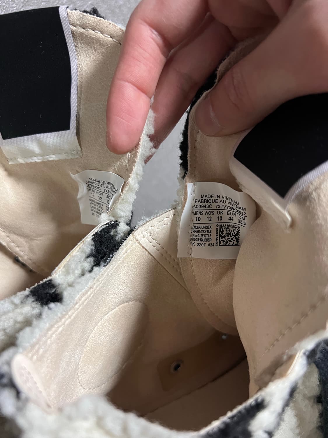 [uk10] 릭오웬스 컨버스 터보다크 플리스 스니커즈 상품이미지7