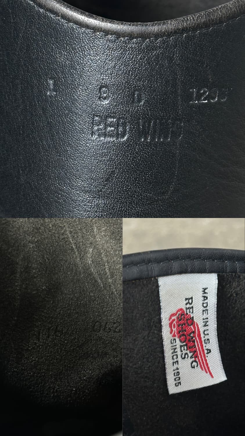 90's OG USA Made 레드윙 1116 페코스 블랙 웨스턴 부츠 상품이미지10