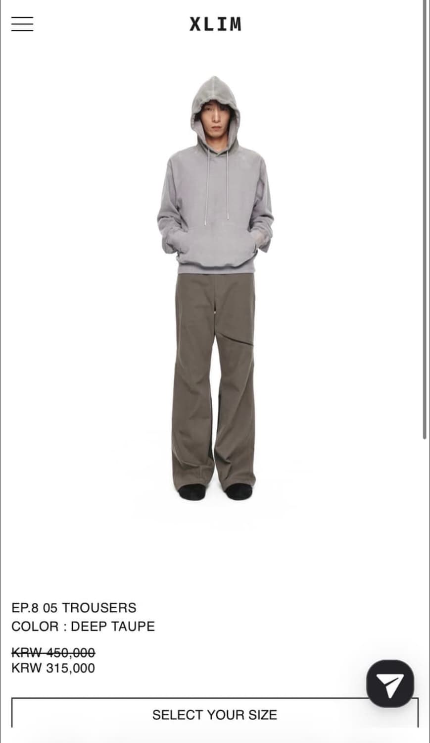 구매) 엑슬림 ep8 05 trousers S 상품이미지2