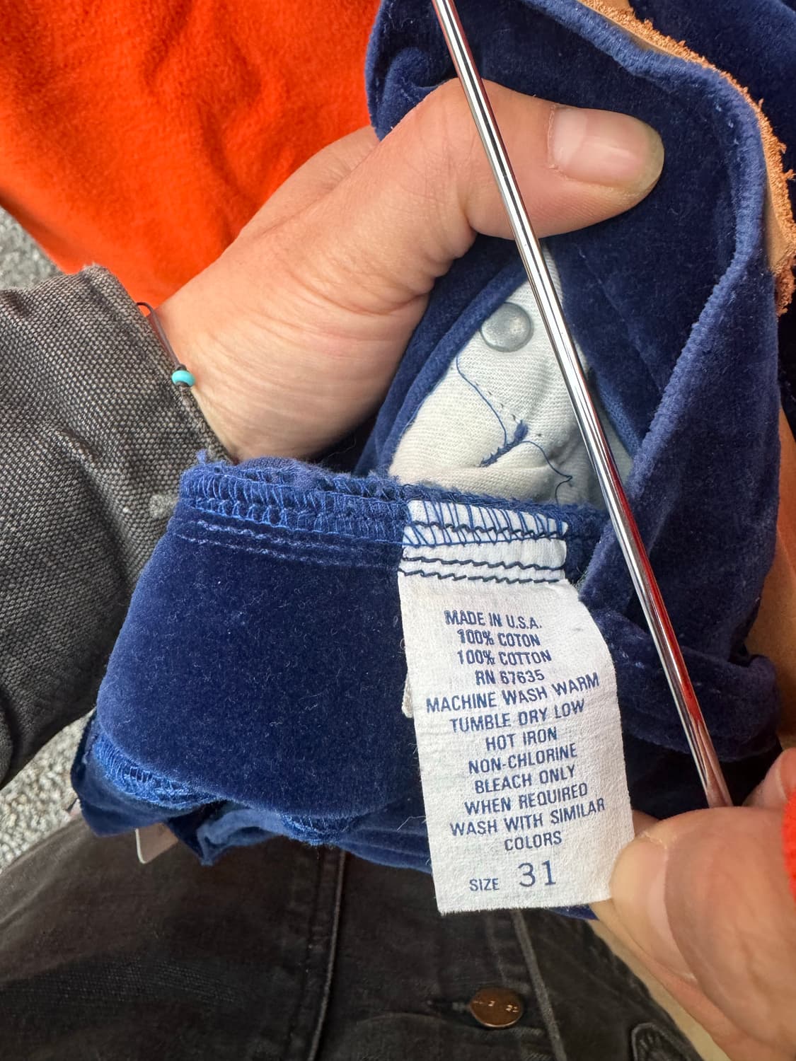 80s rrl 폴로 컨트리 made in usa 빈티지 벨벳 팬츠 상품이미지9