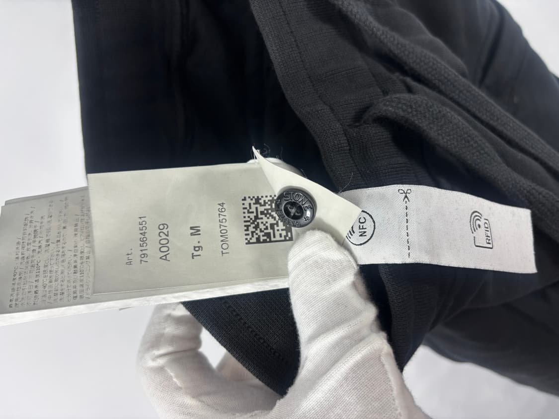 (23FW)스톤아일랜드 가먼트 다이드 스웨트팬츠 블랙M 상품이미지8