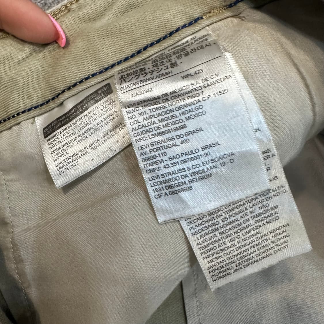 리바이스 베이지 카고 테이퍼 팬츠(36) 상품이미지4