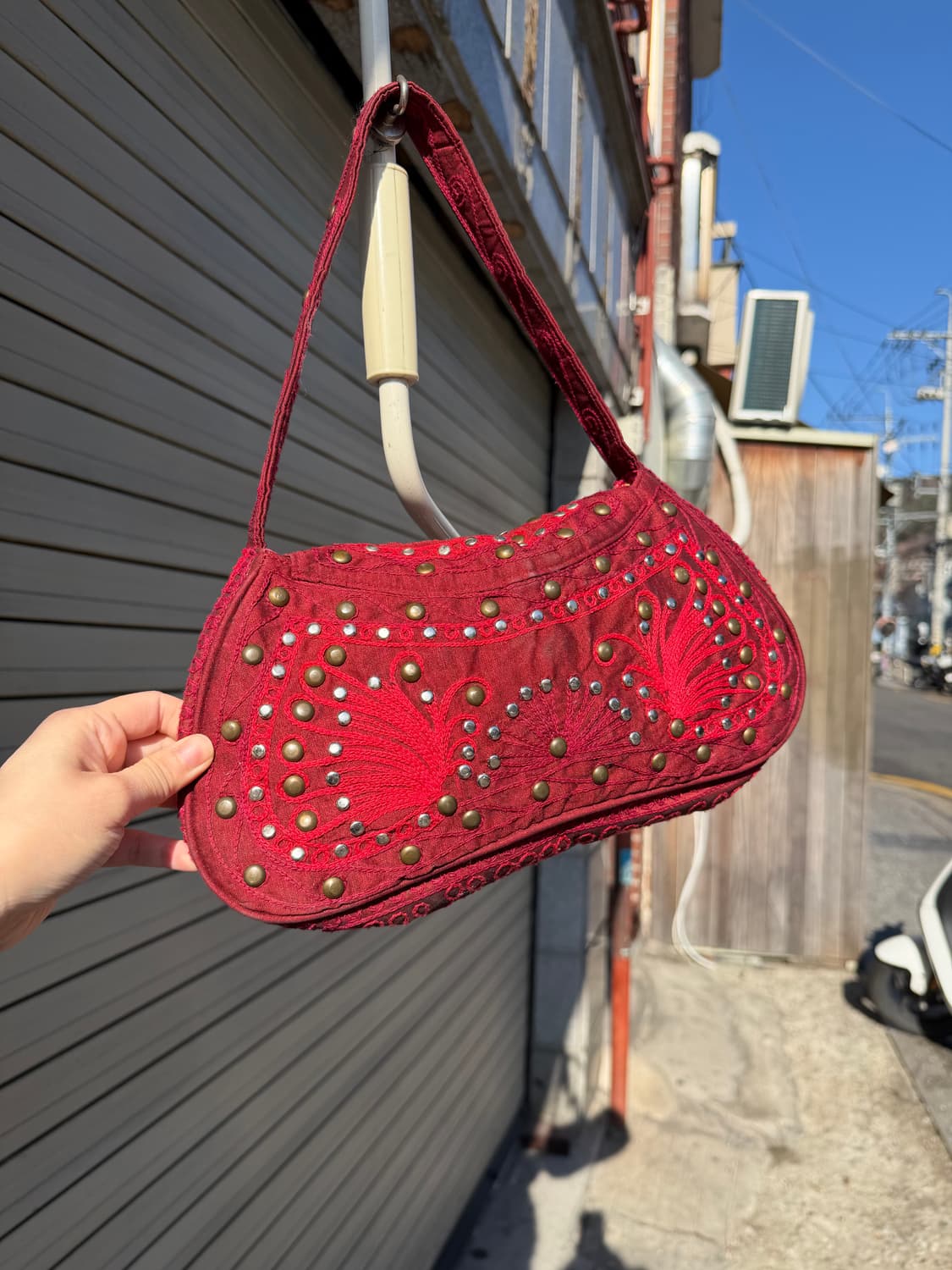 아네스베 스터드 웨스턴 숄더 백 상품이미지2