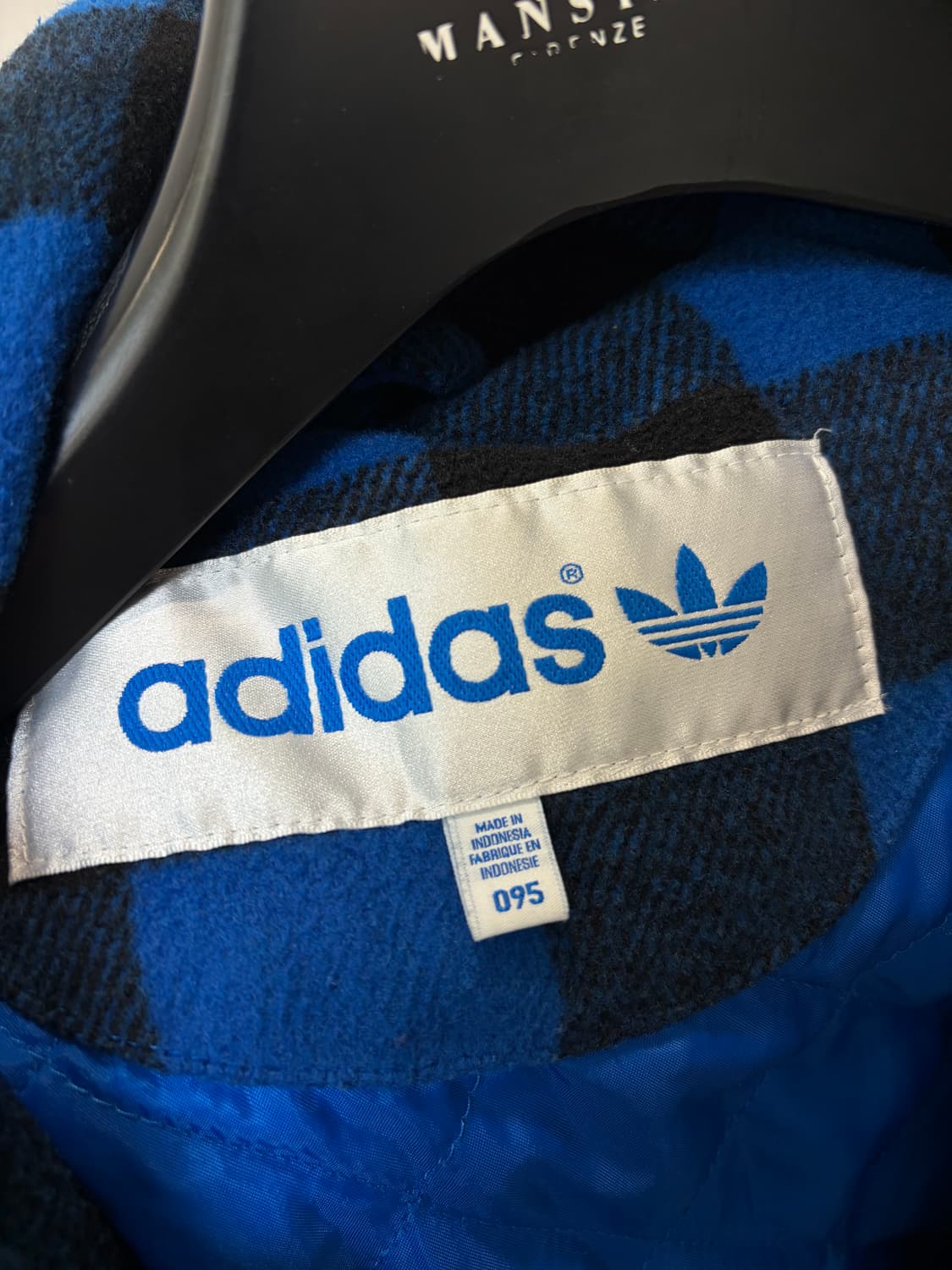 (95) 아디다스 y2k 체크 울 누빔 자켓 상품이미지6