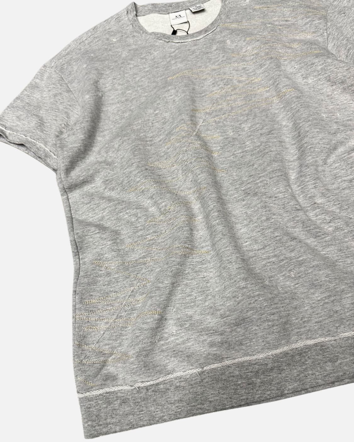 damage detail grey t-shirt 상품이미지3