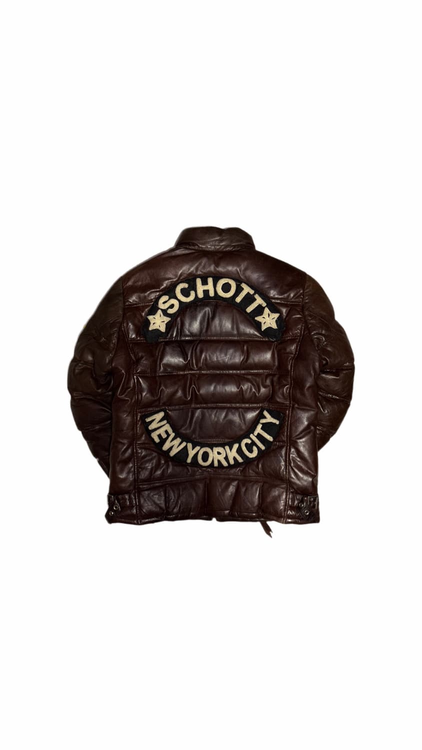 Schott Leather Down Jacket 상품이미지2