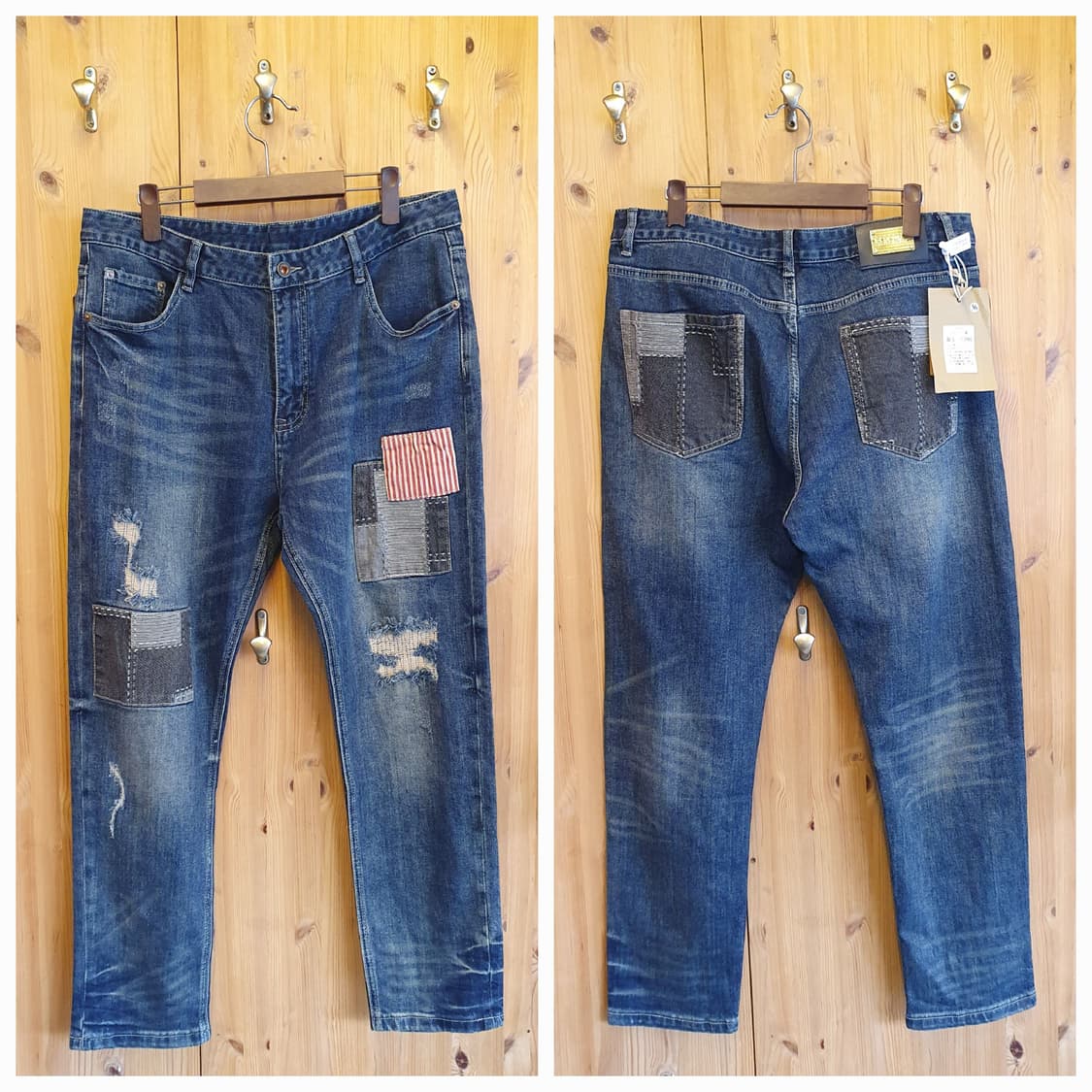 (새상품)36.Sanchvil 패치워크 청바지  상품이미지2