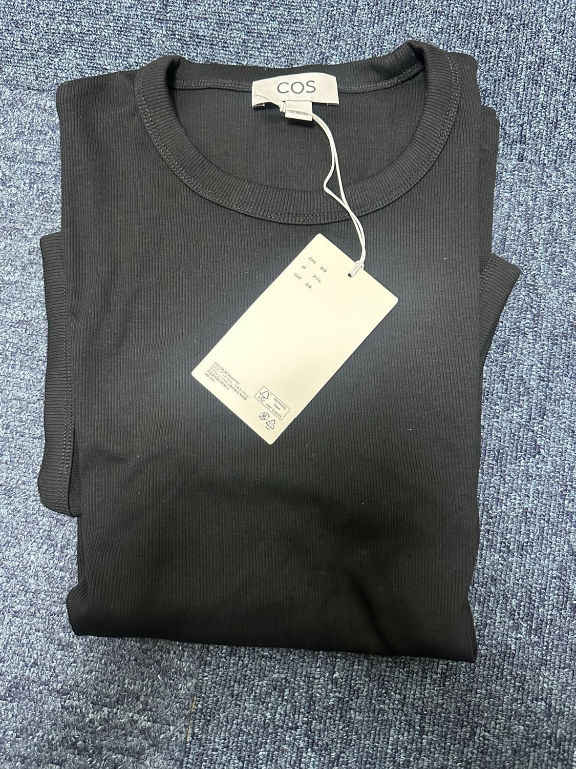 (xl) 26ss 슬림 리브드 코튼 티셔츠 코스 상품이미지2