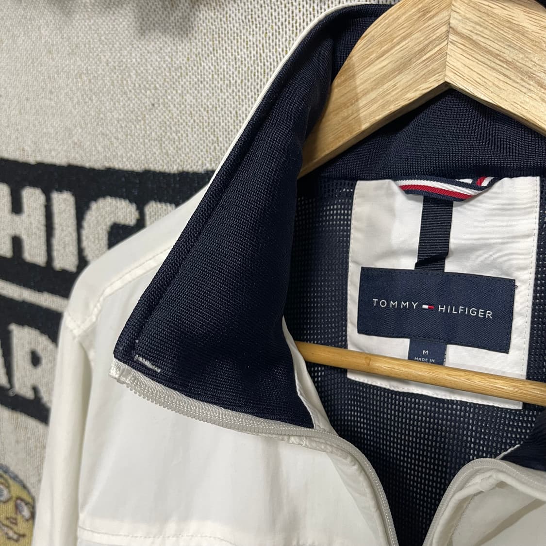 타미힐피거 화이트 블루종 바람막이 상품이미지4