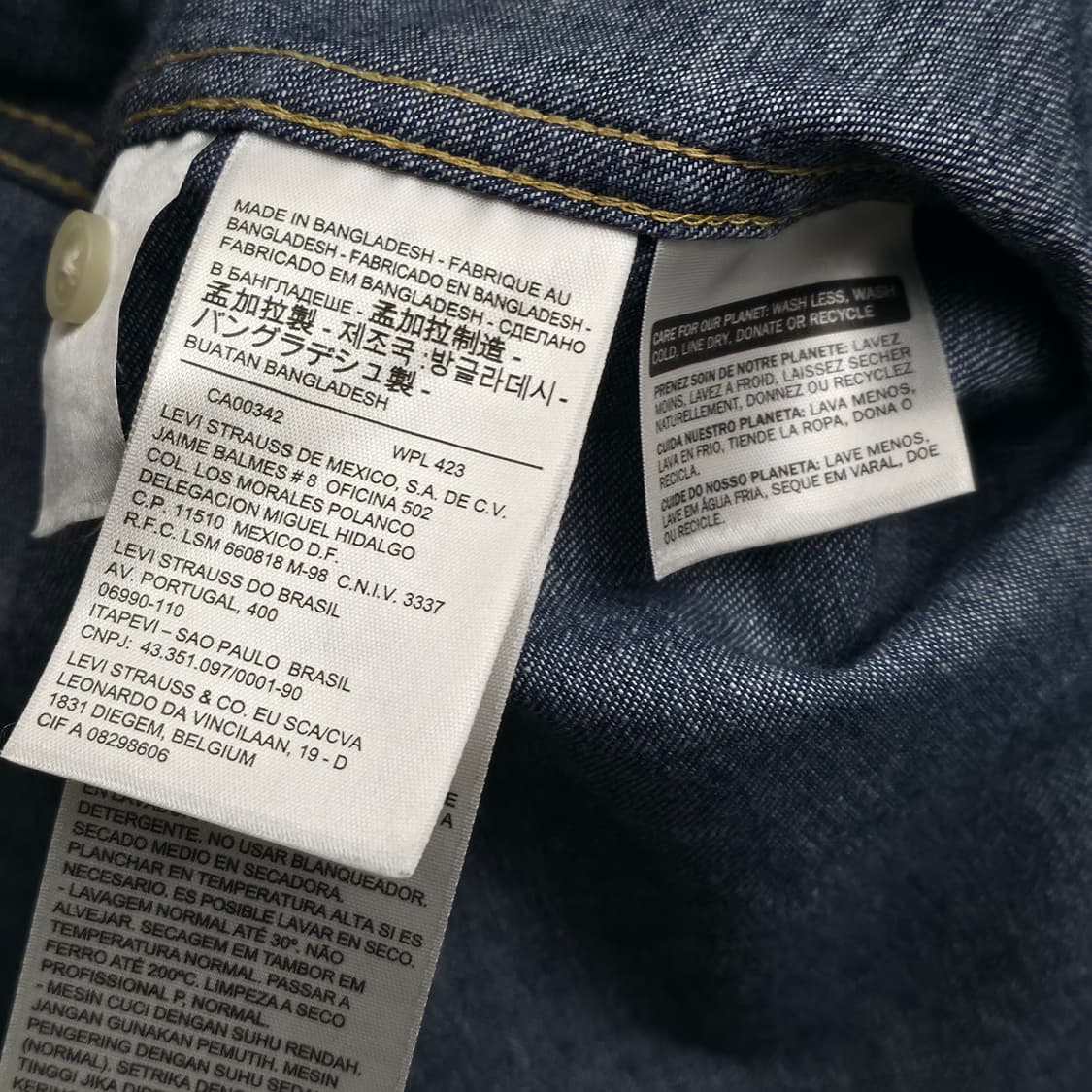 [S] 리바이스 데님 웨스턴 셔츠 상품이미지6