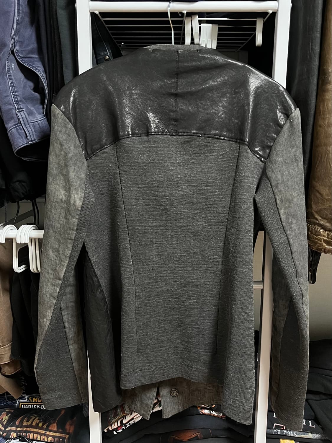 Transit Leather/Linen Jacket 상품이미지3