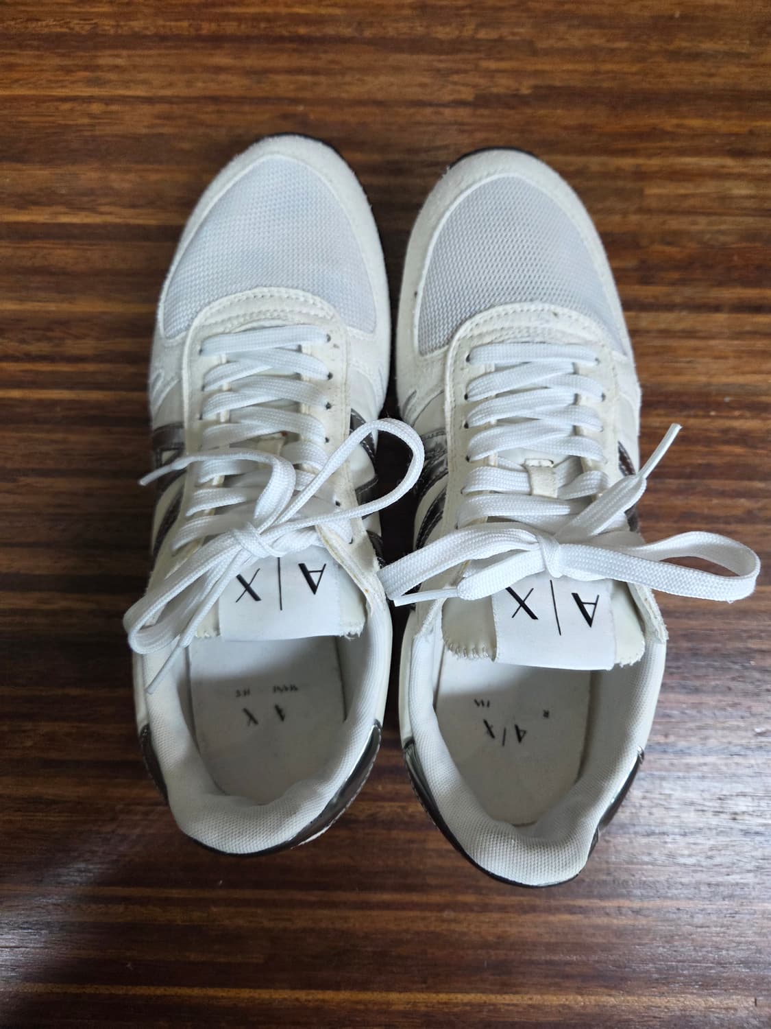 아르마니 익스체인지 마이크로파이버 실버 스니커즈 255 상품이미지2