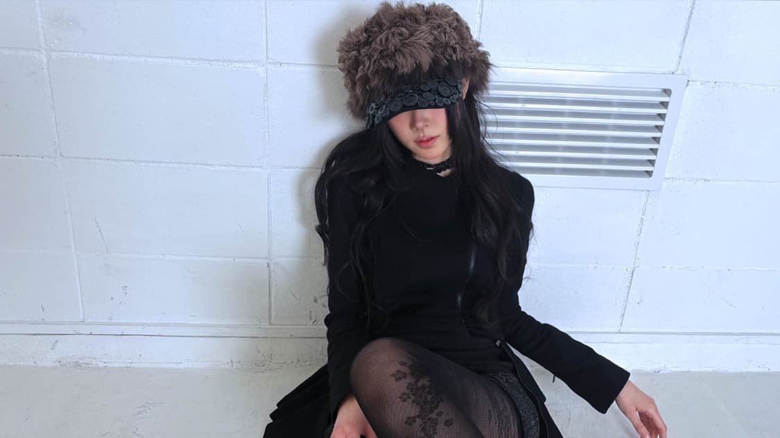 Custom🐾)greyish-brown fur button cap 상품이미지8