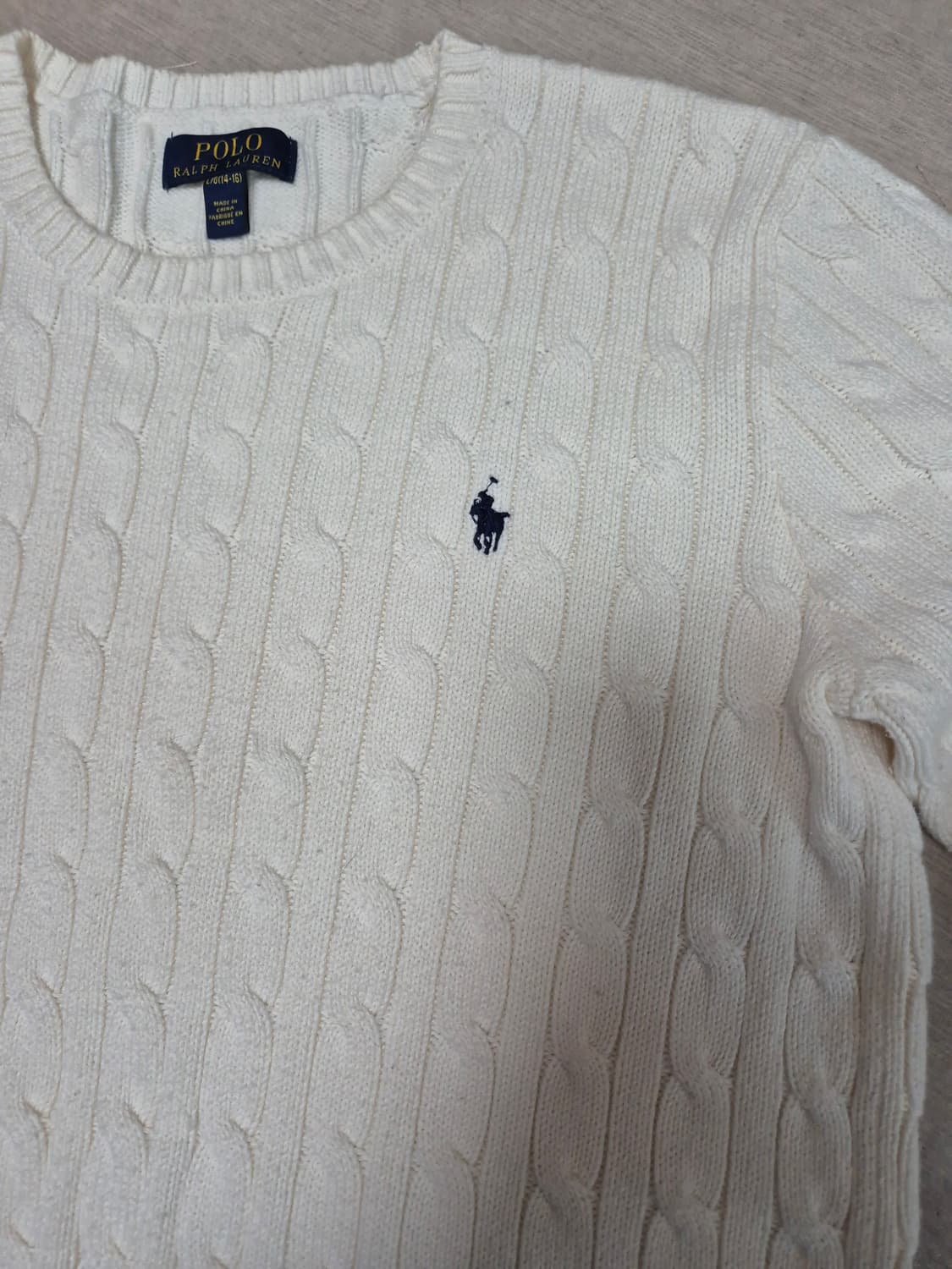 폴로랄프로렌 케이블 니트 L/G(14-16) 상품이미지4
