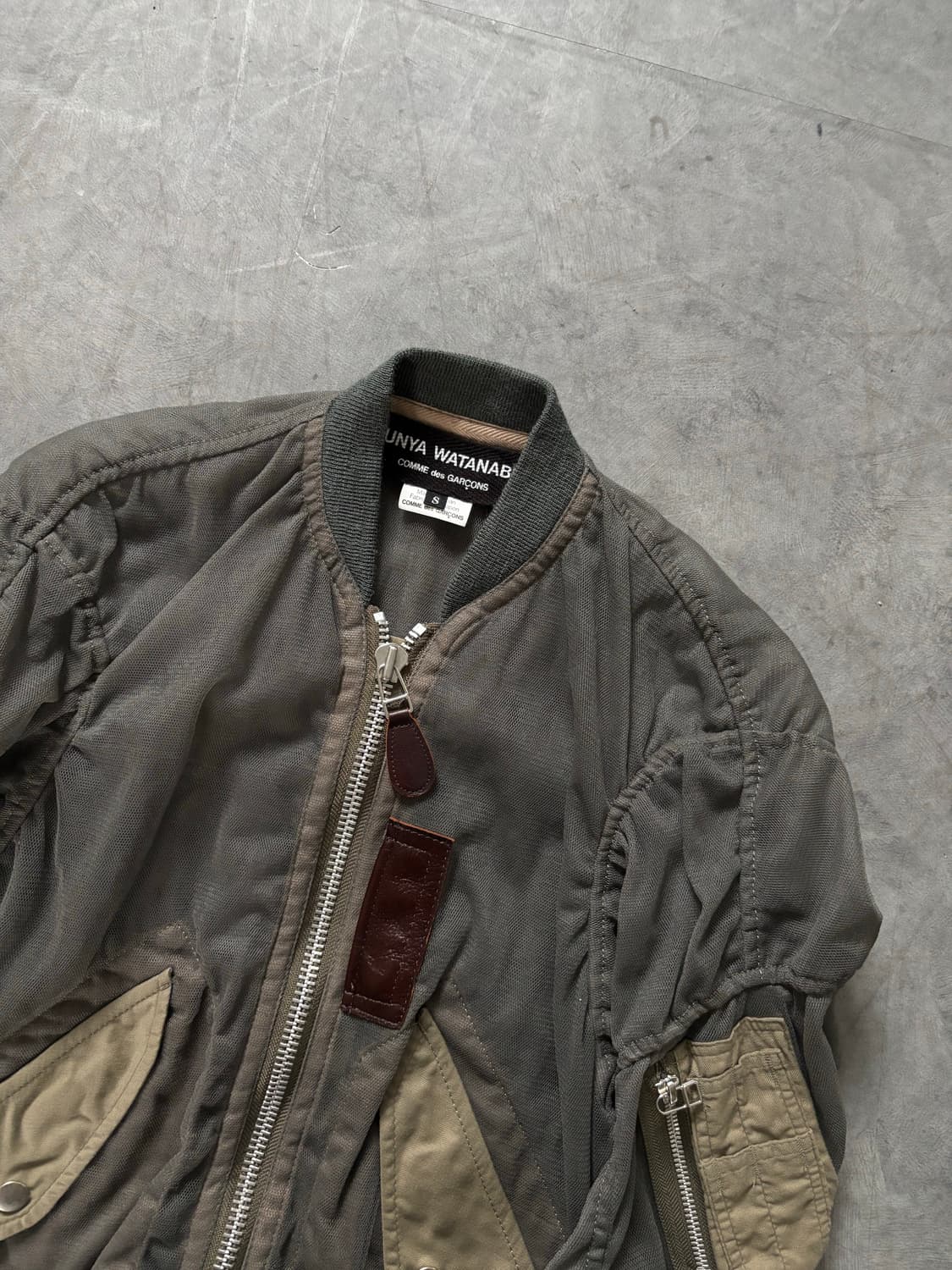 Junya Watanabe 준야와타나베 메쉬 밀리터리 MA-1 자켓  상품이미지6