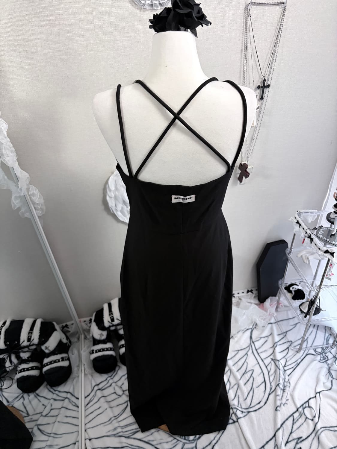 미스치프 이브닝 슬릿 롱원피스 상품이미지6