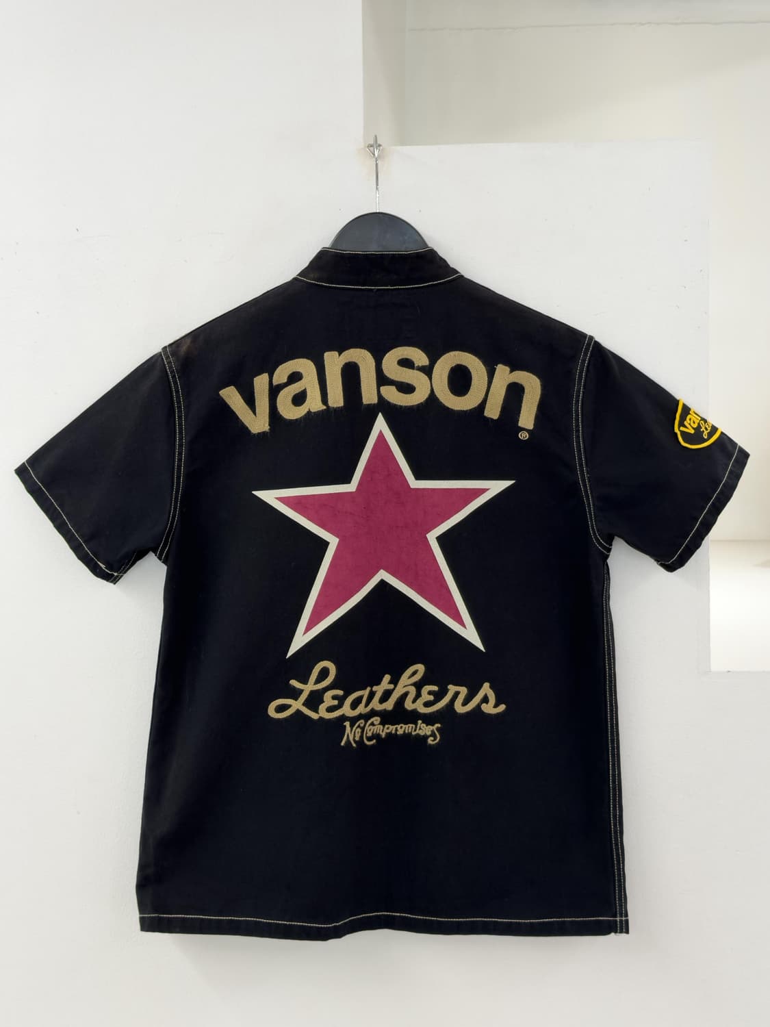VANSON 원스타 바이커 셔츠 상품이미지5