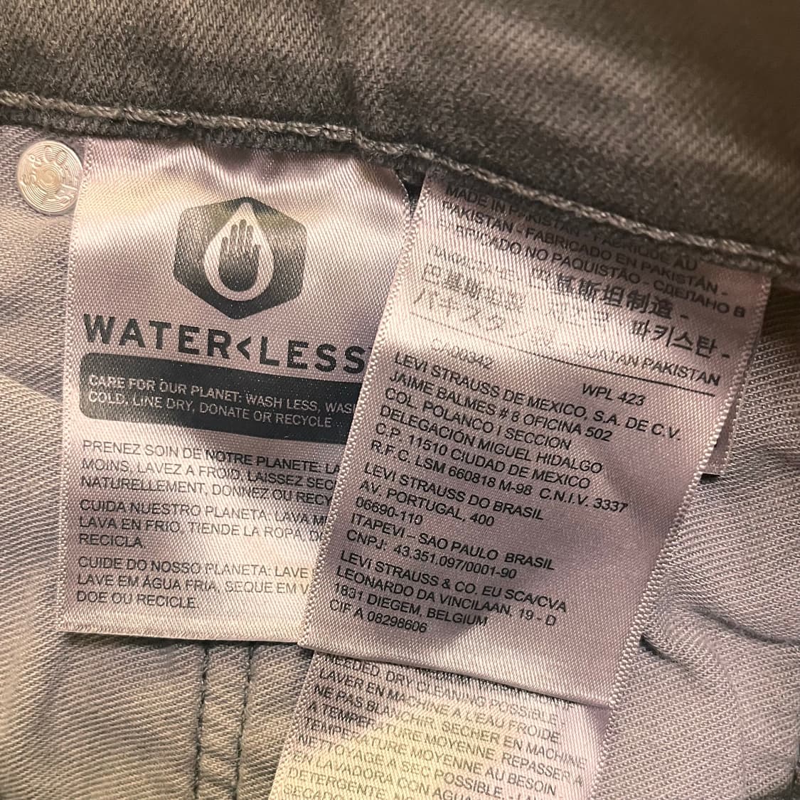 리바이스 502 그레이진 데님팬츠 W32 L32 상품이미지5