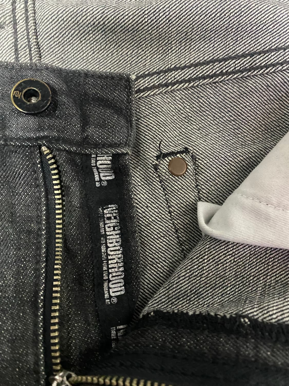 2002 네이버후드 셀비지 데님 블랙 상품이미지6