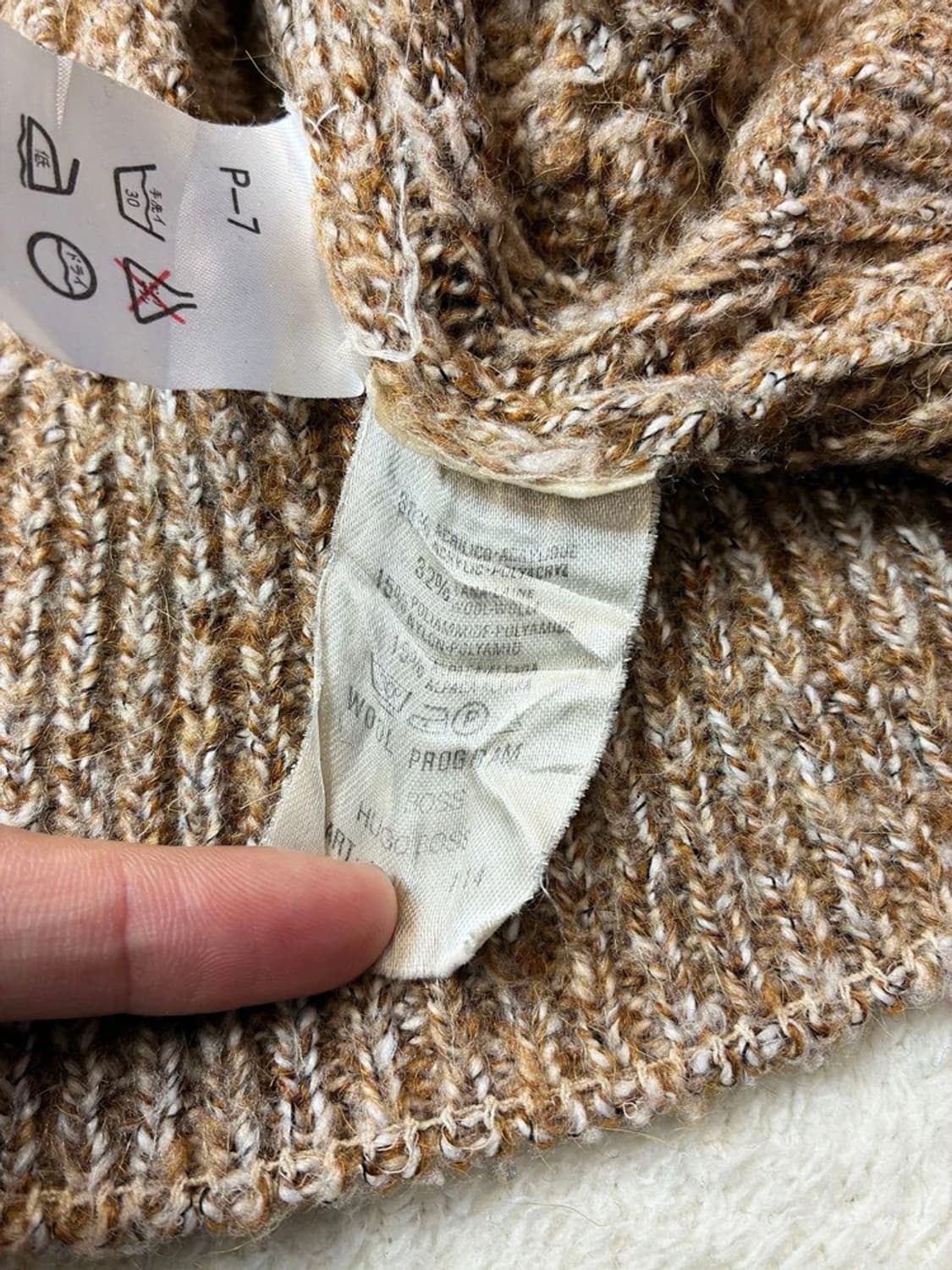 휴고보스 00's 꽈배기 브라운 울 니트 PN5921 상품이미지9