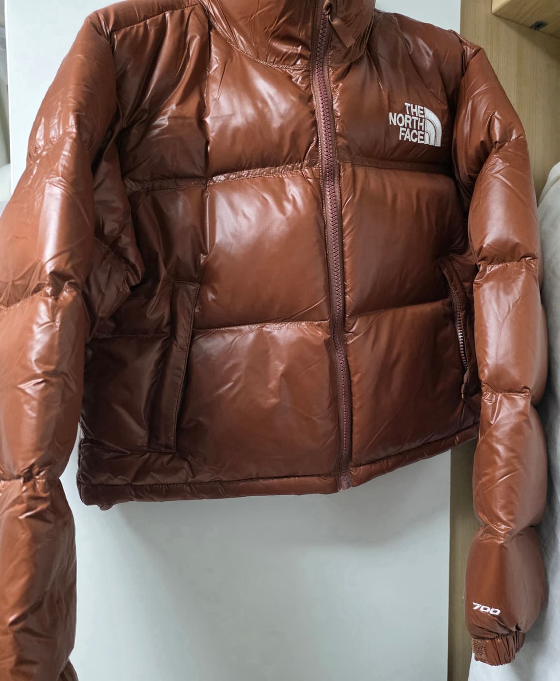 노스페이스 700 브라운 숏패딩 상품이미지5