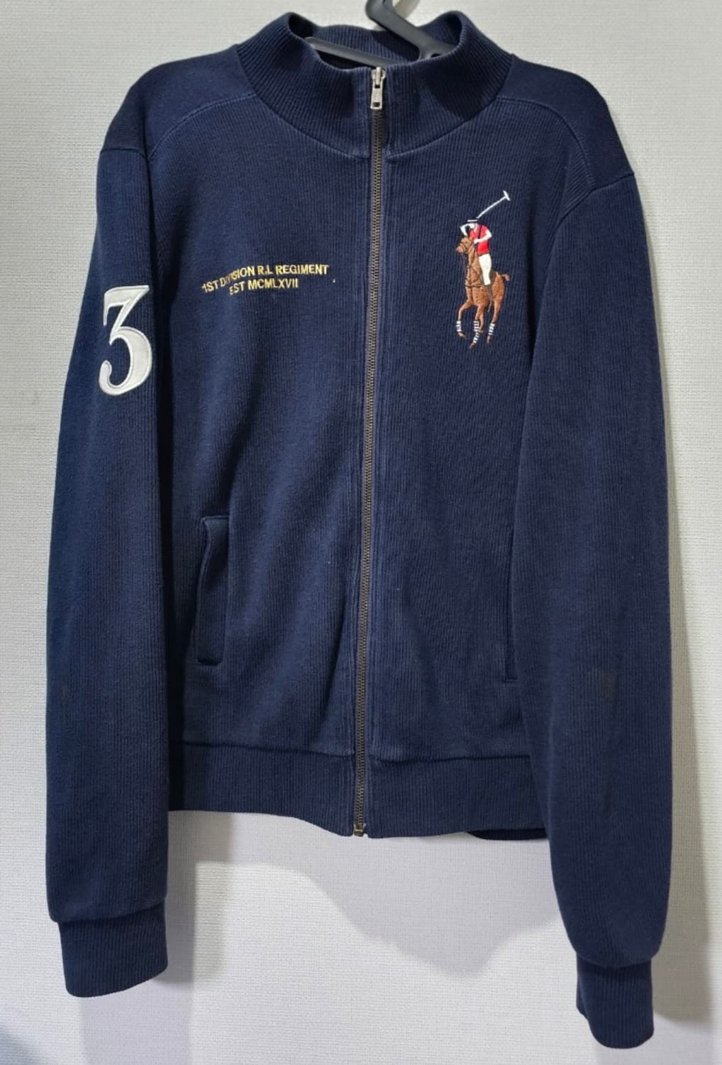 폴로 빅포니 네이비 니트 집업 95 / M 상품이미지1