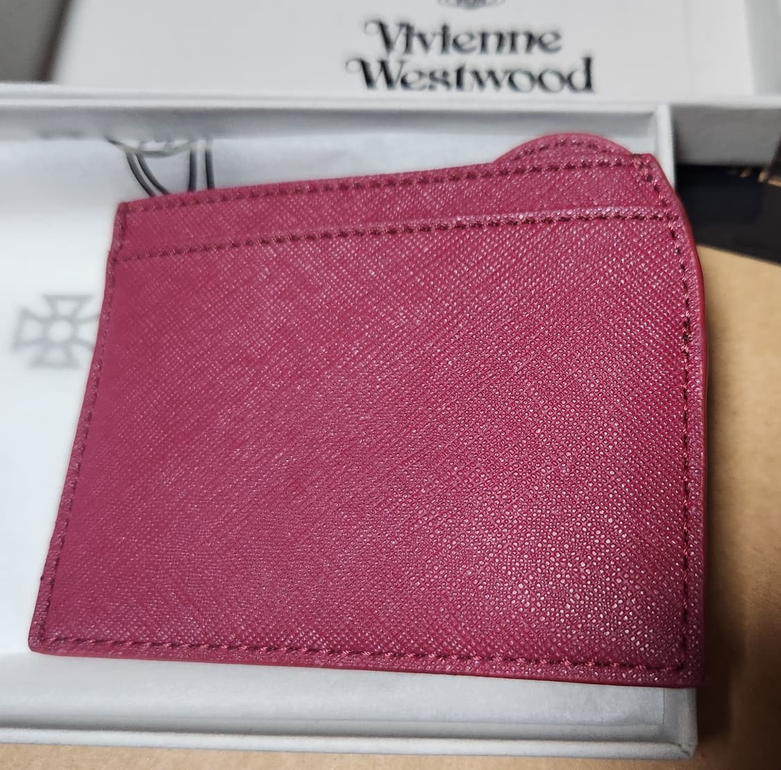 비비안웨스트우드 하트 카드지갑 레드 상품이미지2