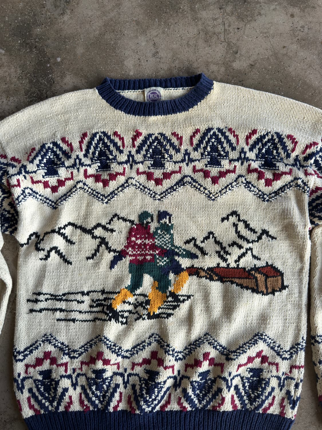 80-90s 스키 니트 ski & mountain 상품이미지3