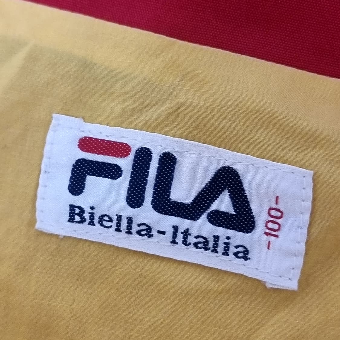 90년대 휠라 FILA 스포츠 바람막이 자켓 레드 네이비(105) 상품이미지7