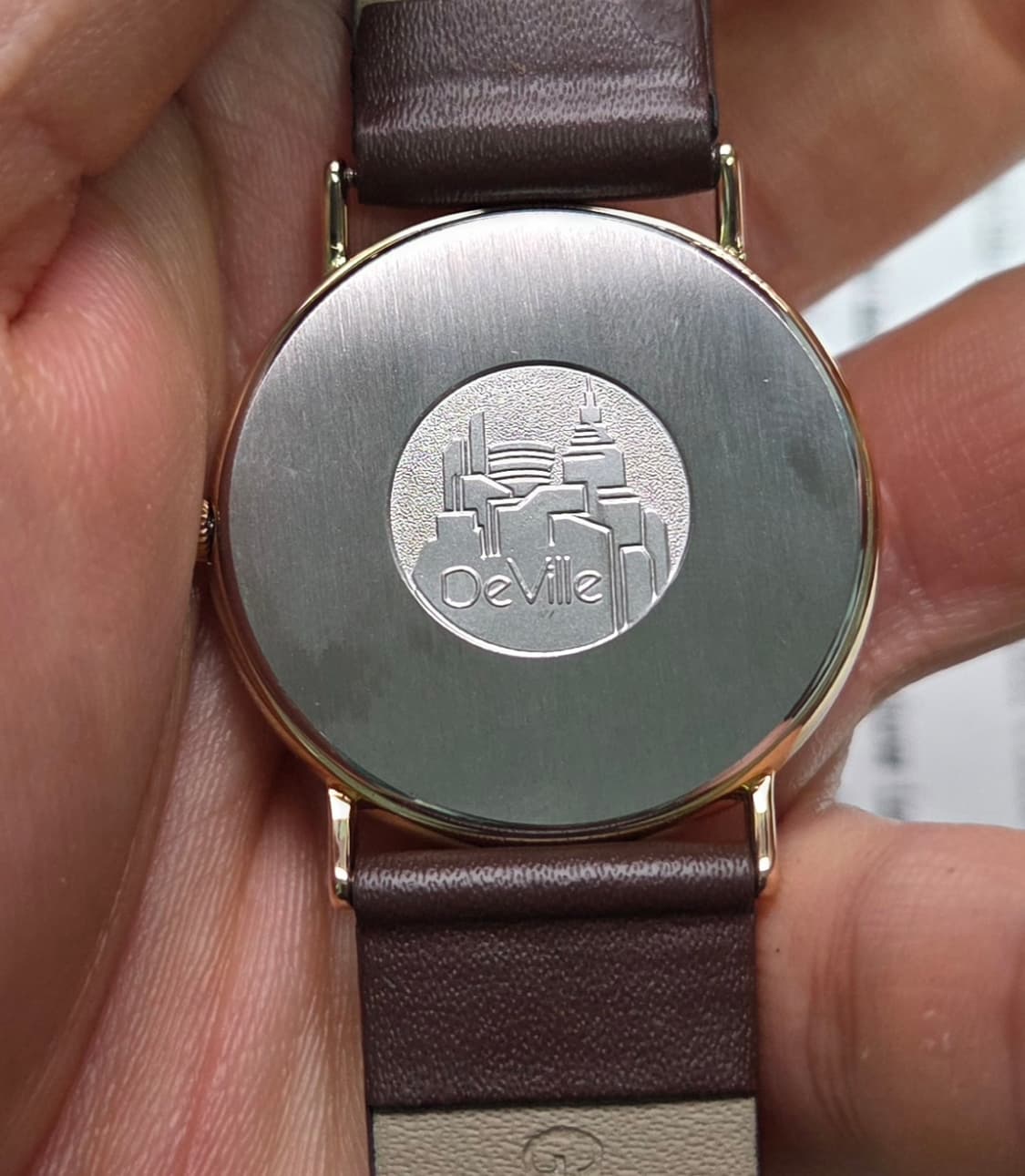 빈티지 오메가 드빌 오리지널 샴골판 논데이트 슬림쿼츠 (일자형 러그 ve 상품이미지7