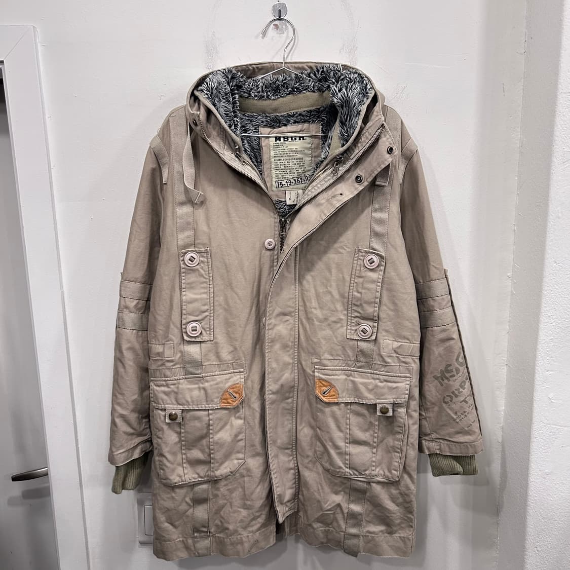 MSGR 이너모헤어 M-65 후드 사파리 개파카 상품이미지2